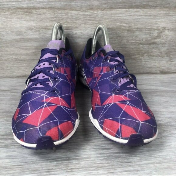 Brooks Women’s Mach 16 Cross Country Purple Running Shoes Sz 8.5 spikes - Picture 2 of 10